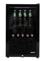 Husky KK70-BK-NL-HU - Mini koelkast - 71 Liter - Horeca - Met Glazen Deur - Zwart met grote korting