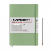 Leuchtturm notitieboek soft medium pastel groen ruit