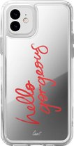 Laut spiegel hello gorgeous hoesje mirror case iPhone 11 - Zilver