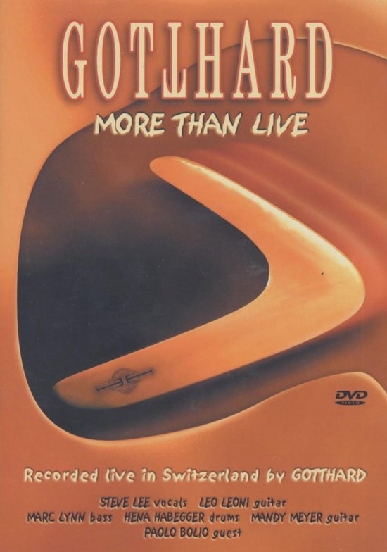 Cover van de film 'Gotthard - More Than Live'