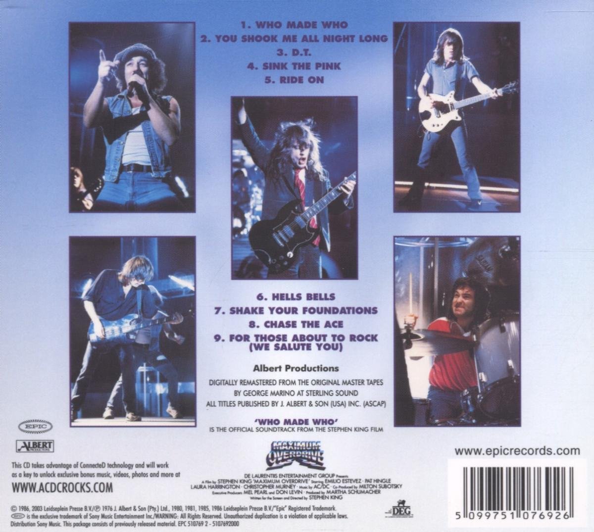 Who Made Who Dc Cd Album Muziek Bol Com