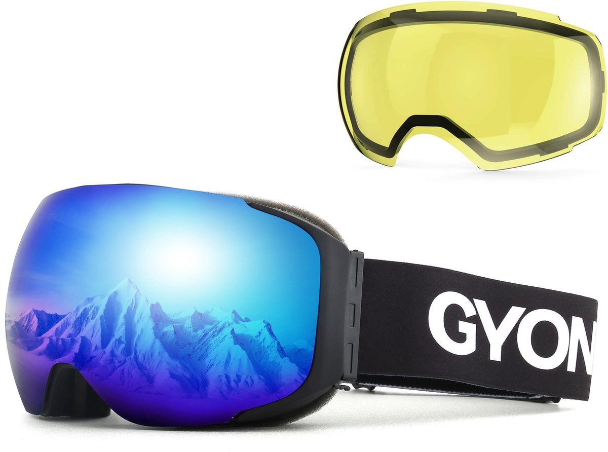 Gyon® G7 Skibril – Snowboardbril Blauwe Revo Lens met EXTRA Magnetisch  Verwisselbare... | bol.com