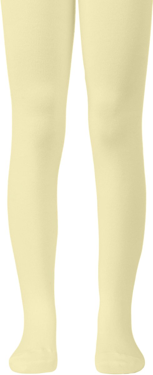 Kinderenmaillot effen crème in katoen, maat 104/110 (16), zoollengte 16 cm.