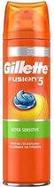 Gillette Fusion5 Gel de Rasage Hydra Gel Sensible 200 ml