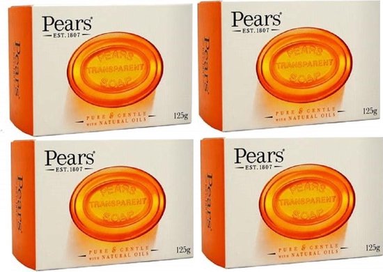 Pears Soap - Glycerine Zeeptabletten - 4 x 125 Gram Voordeelverpakking