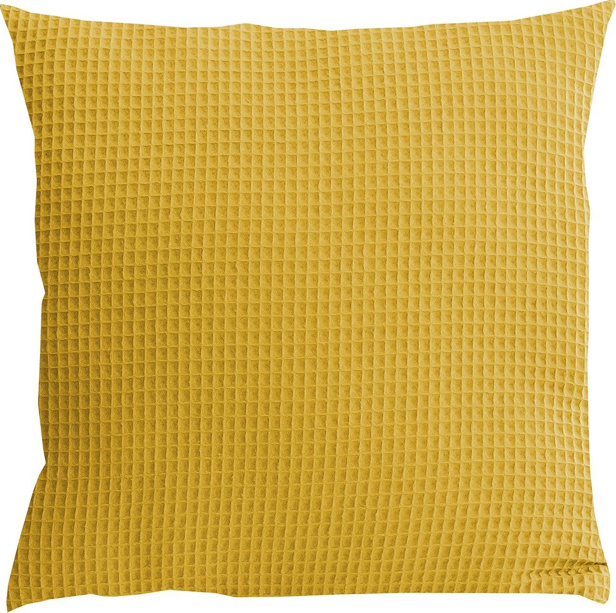 BINK Bedding Sierkussen Wafel (Pique) Oker 50 x 50 cm incl vulling