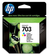 HP 703 - Kleur (cyaan, magenta, geel) - origineel - inktcartridge - voor Deskjet D730, F735, Ink Advantage; Photosmart Ink Advantage K510a