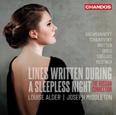 Louise Alder Joseph Middleton - Lines Written During A Sleeplesss N (CD)
