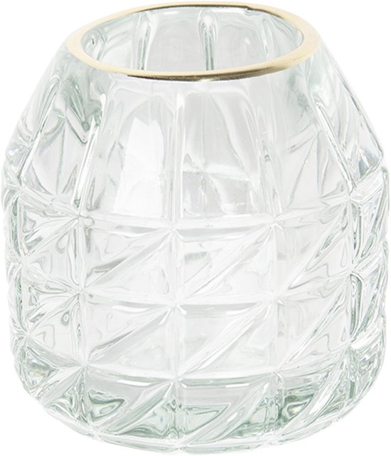 Photophore | Ø 9 * 9 cm | Transparent | Verre | Clayre & Eef | 6GL2447