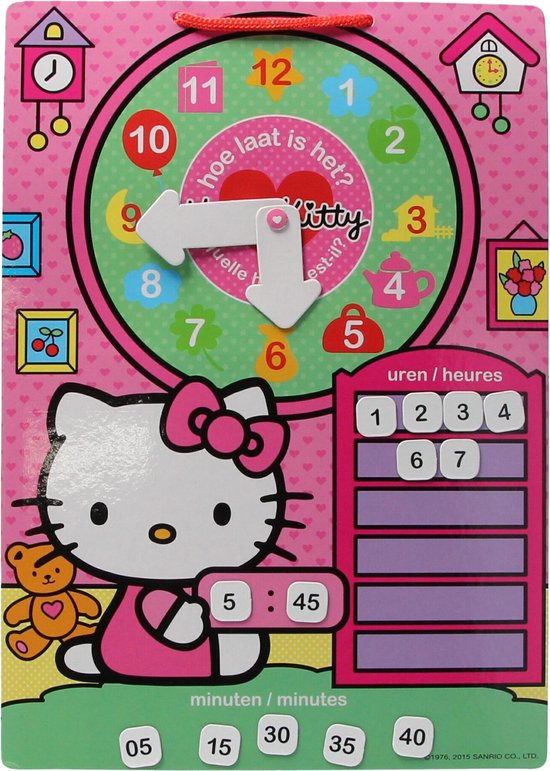 Thumbnail van een extra afbeelding van het spel Leer klok kijken met Hello Kitty