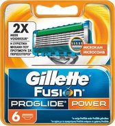 Bol.com Gillette Fusion Proglide Power Scheermesjes - 6 mesjes aanbieding