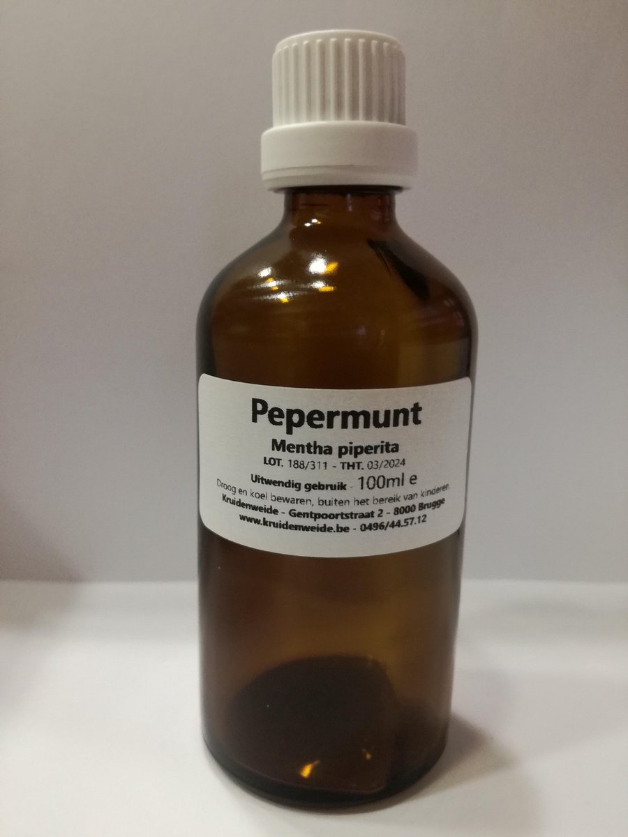 Goedkoopste Kruidenweide Pepermuntolie 100 - 100 ml - Etherische olie