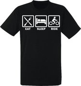 Eat; Sleep; Ride t-shirt | motor| grappig| cadeau | maat S