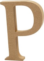 Letter, P, H: 13 cm, dikte 2 cm, 1 stuk