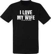 I love my wife t-shirt | grappig | vissen | vaderdag | maat S