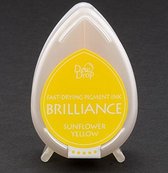 BD-000-011 - Brilliance Dew Drop inktkussen - Sunflower Yellow  - glimmend geel