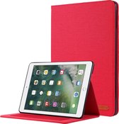 iPad 9.7 (2017/2018) hoes - Book Case met Soft TPU houder - Rood