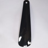 Schoenlepel, metaal, 16.5cm - gelakt zwart