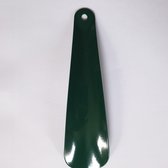 Schoenlepel, metaal, 16.5cm - gelakt donker groen