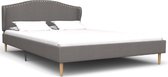 Bedframe Grijs Stof (Incl LW Anti kras Vilt) 120x200 cm - Bed frame met lattenbodem - Tweepersoonsbed Eenpersoonsbed