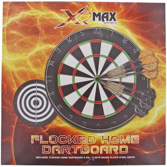 Thumbnail van een extra afbeelding van het spel QX-Max Dartbord - inclusief 6 dartpijlen
