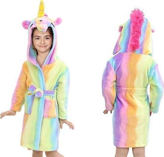 Verstoring Selectiekader voor mij Eenhoorn-badjas met capuchon voor kinderen M120 | kamerjas multi-colour |  bol.com