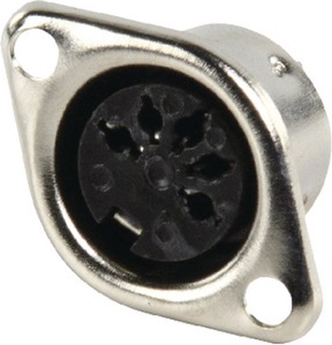 Valueline DNC-205/1 kabel-connector DIN 5-pin (F) Zwart