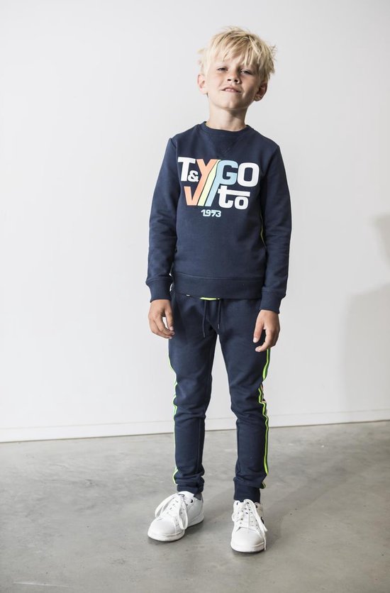 TYGO \u0026 vito Jongens Sweater - navy - Maat 134/140 | bol.com