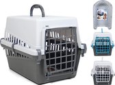 Gerimport Transportbox Hond En Kat 50 Cm Grijs/wit