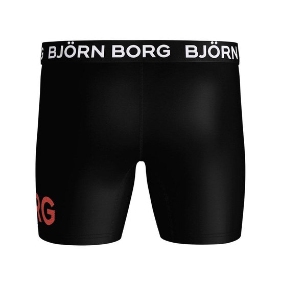 Bjorn Borg LA Performance boxershort 1-pack heren zwart/oranje