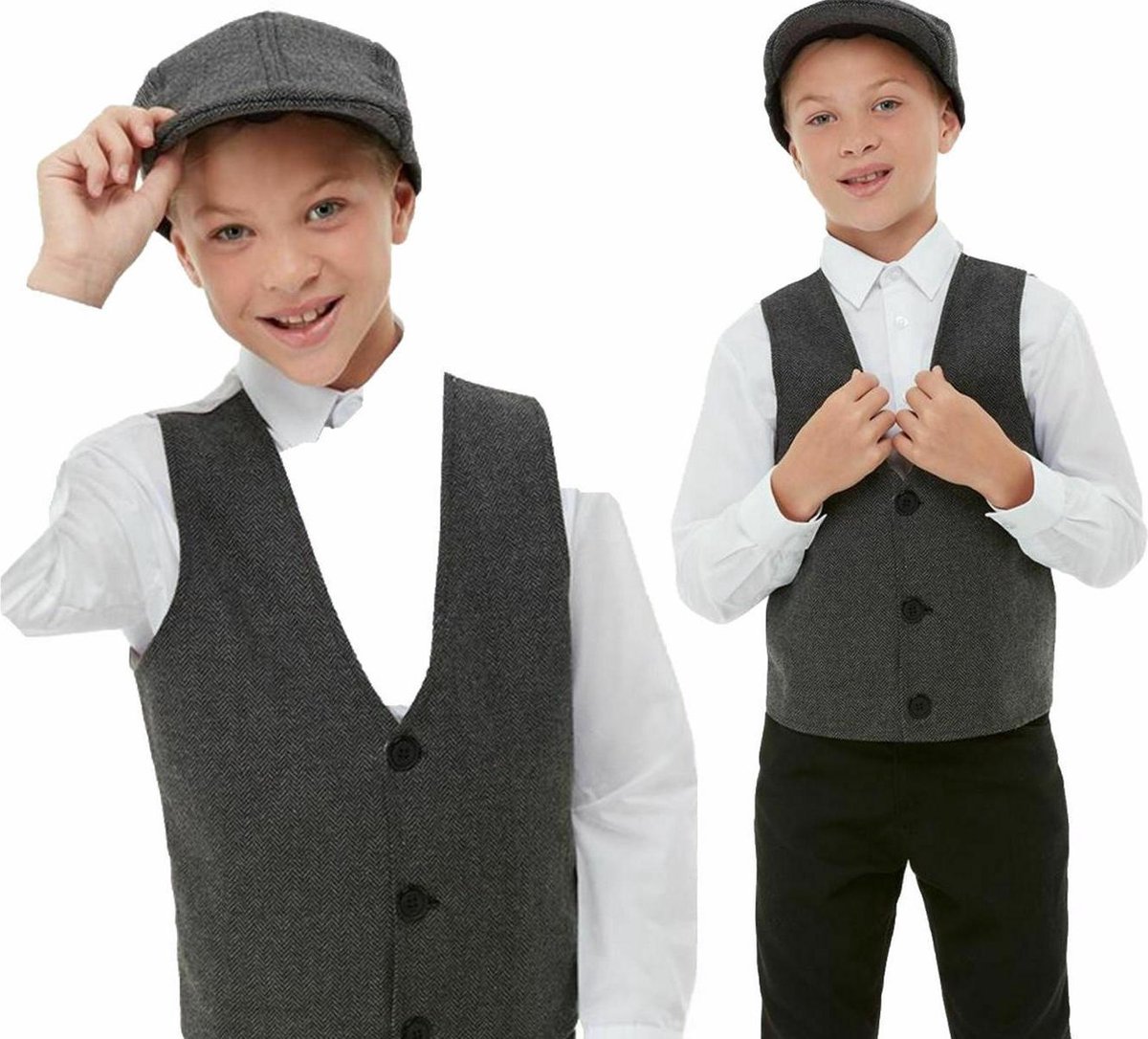 Peaky blinders kleding voor kinderen - Flatcap en Vest | bol.com