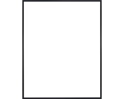 Homedecoration Kampen– Fotolijst – Fotomaat – 28x43 cm– Aluminium – Zwart mat