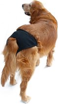 Hondenbroekje - luier voor teef - loopsheid - ongesteldheid - wasbaar - BLACK - EXTRA SMALL