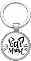 Akyol - Cat mom Sleutelhanger - Kat sleutelhanger - Sleutelhanger Kat - Katten pootjes Sleutelhanger - Katten - Poesje sleutelhanger - Cadeau kat - Cat keychain - Kattenspeelgoed