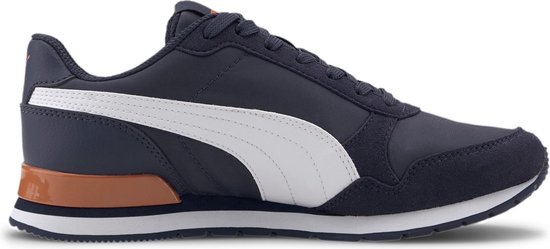 Puma Sneakers - Maat 35.5 - Unisex - navy/wit/oranje | bol.com