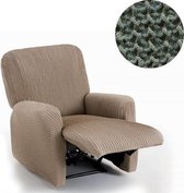 Milos Fauteuilhoes voor Relaxstoel - Groen - Geschikt voor 60-85cm Breedte - Extreme Stretch Stoelhoezen