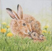 Ambiente papieren servetten  Hare Family
