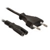 Valueline Cable Straight Euro Male - IEC-320-C7 1.50 m Black