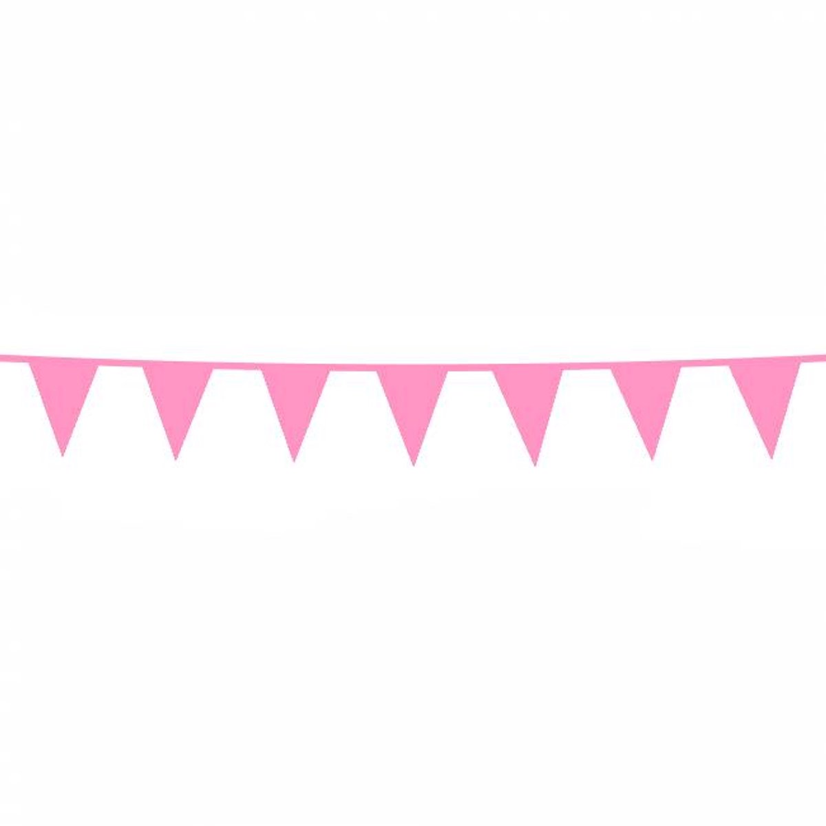 Wefiesta Vlaggenlijn 3 Meter 10 X 15 Cm Polyetheen Roze