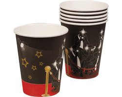 Bekertjes Vip 25 Cl Karton Zwart/rood/goud 6 Stuks