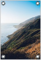 Tuinposter –Heuvels aan Zee– 80x120cm Foto op Tuinposter (wanddecoratie voor buiten en binnen)