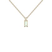 P D Paola 925 Sterling Zilveren Goudkleurige Aisha Apple Asana Ketting  (Lengte: 40.00-50.00 cm) - Goud