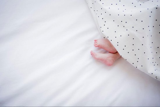 poeder Schaar Menstruatie Mies & Co - Ledikantlaken - Model: "Adorable Dot" - Afmeting: 110x140 cm  (BxL) - Wit... | bol.com
