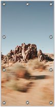 Tuinposter –Rotsen in de Woestijn– 100x200cm Foto op Tuinposter (wanddecoratie voor buiten en binnen)