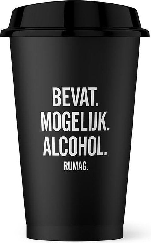 RUMAG Coffee-to-go beker - Bevat Alcohol Zwart | bol.com