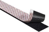 VELCRO® VEL-EC60217 Klittenband Om vast te plakken Haak- en lusdeel (l x b) 5000 mm x 20 mm Zwart 5 m