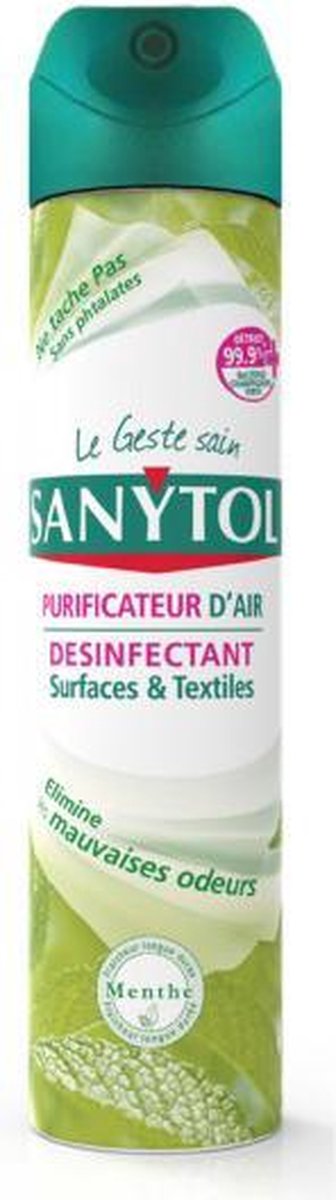 Sanytol Desinfecterende luchtverfrisser - Munt - 300ml - Antibacterieel