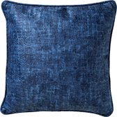 SAMMY - Kussenhoes met patroon Insignia Blue 45x45 cm - blauw