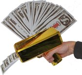 OWO - Money gun geld pistool cash cannon | Moneygun | Cashgun | Cashcannon | Geldpistool - inclusief nep geld - GOUD