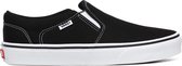 Vans Asher Canvas Heren Sneakers - Black/White - Maat 43